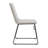 Lagan Leather/Polyester Office Guest Chair – Ergonomic Desk & Conference Seating with Stainless Steel Base, Fixed Arms & Lumbar Support-1020249386