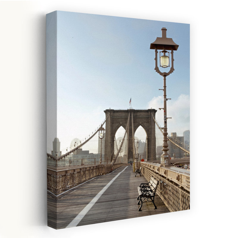 Pont de Brooklyn - Photographie, architecture, ponts, État de New York, art, H 60 po x l 40 po