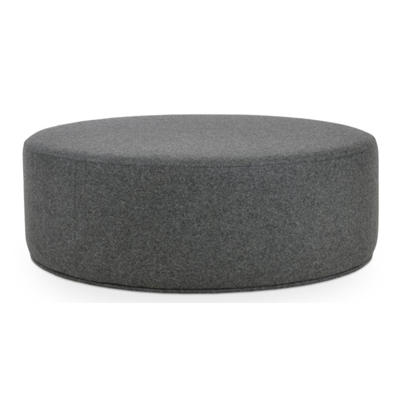 Celine Pouf A Large in Wool, Dark Gray