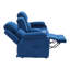 Canapé inclinable électrique, causeuse électrique double avec console de rangement, haut-parleurs et porte-gobelets Bluetooth, siège de cinéma maison-131645086