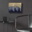  «Shimmering Forest Indigo» par James Wiens, art mural en verre acrylique, 16 po x 12 po