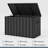 Purple Leaf 160 Gallons Water Resistant Lockable Resin Deck Box, Gray - Outdoor Storage Container for Patio Cushions, Pool Accessories & Garden Tools