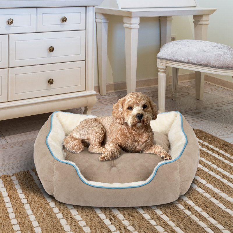 Lit pour chien, Marron clair, H 9 po x l 30 po x P 24 po