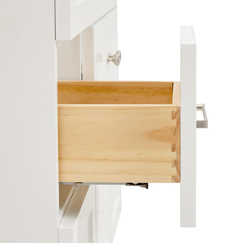Partham 37" Single Bathroom Vanity Set, White