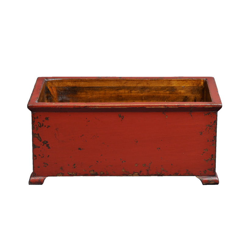 Boîte à fleurs en bois lantilly, Rouge