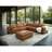 Modern Sofa Brighton Modular Wedge, Graleather