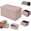 Repose-pieds rectangulaire avec rangement 29,9 po Stringfield-32817895