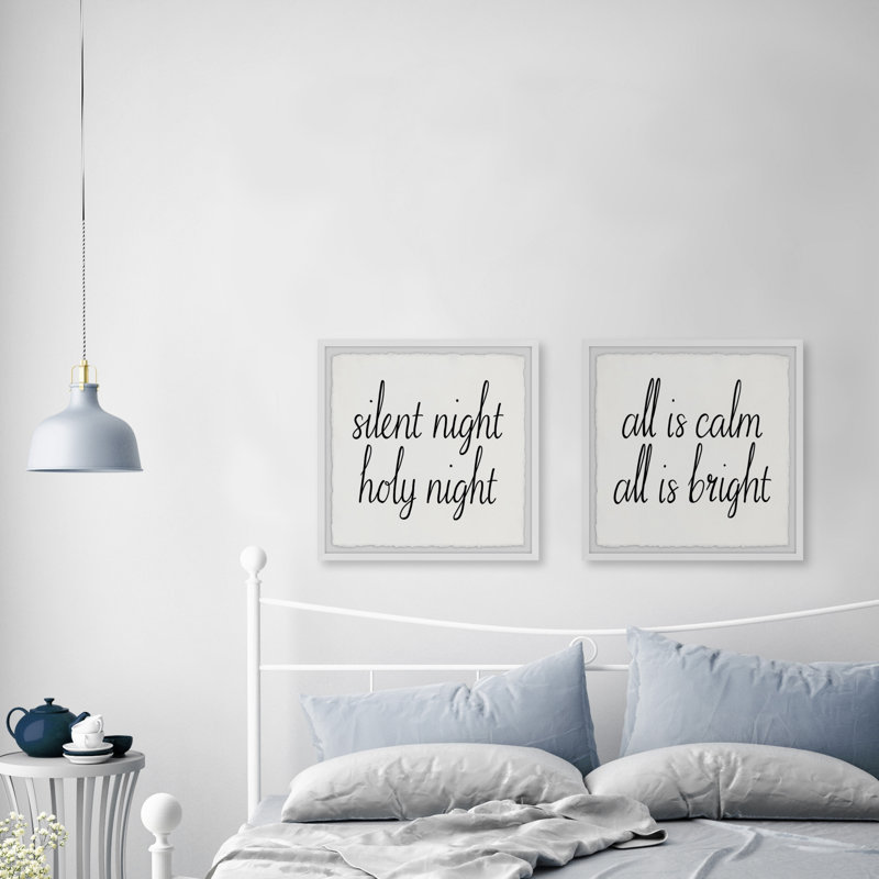 Cozy Diptych de la nuit de Noël, H 12 po x l 12 po x P 1,5 po