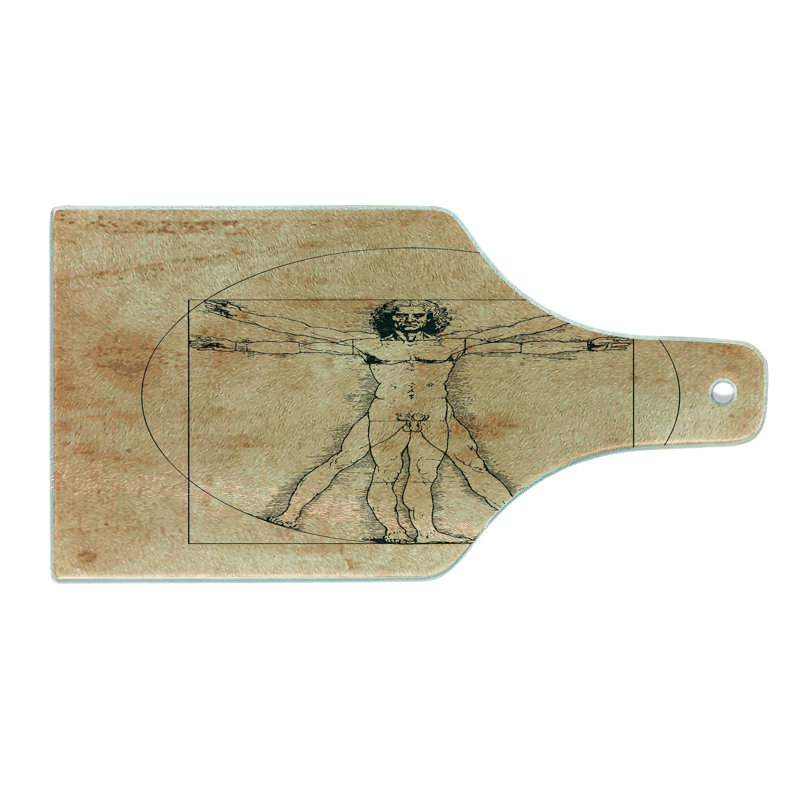 Planche à découper en verre trempé Ambesonne Anatomy