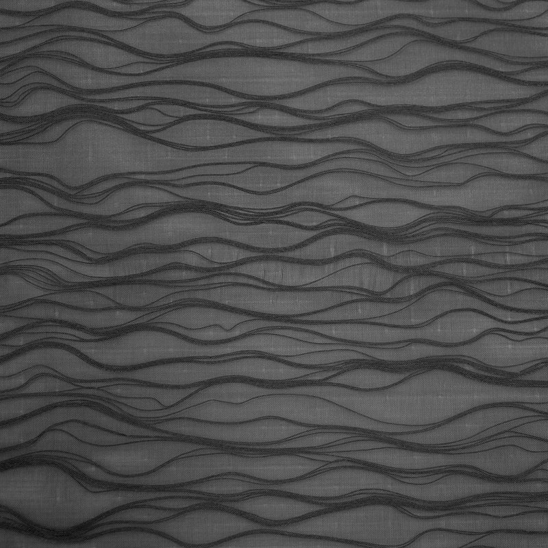 Abat-jour ondulé contemporain, L 60 po x L 48 po, Carbone