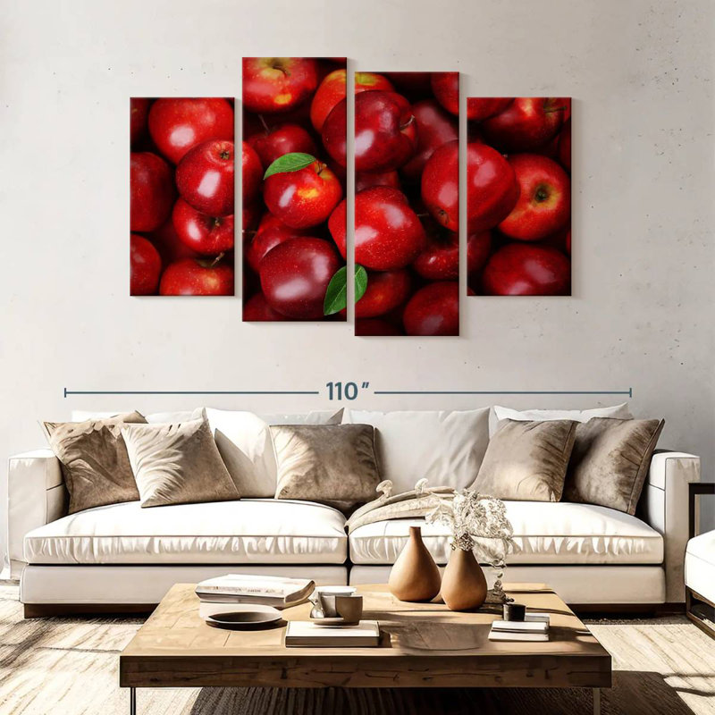 Pommes rouges fraîches Yarlin, H 54 po x l 84 po