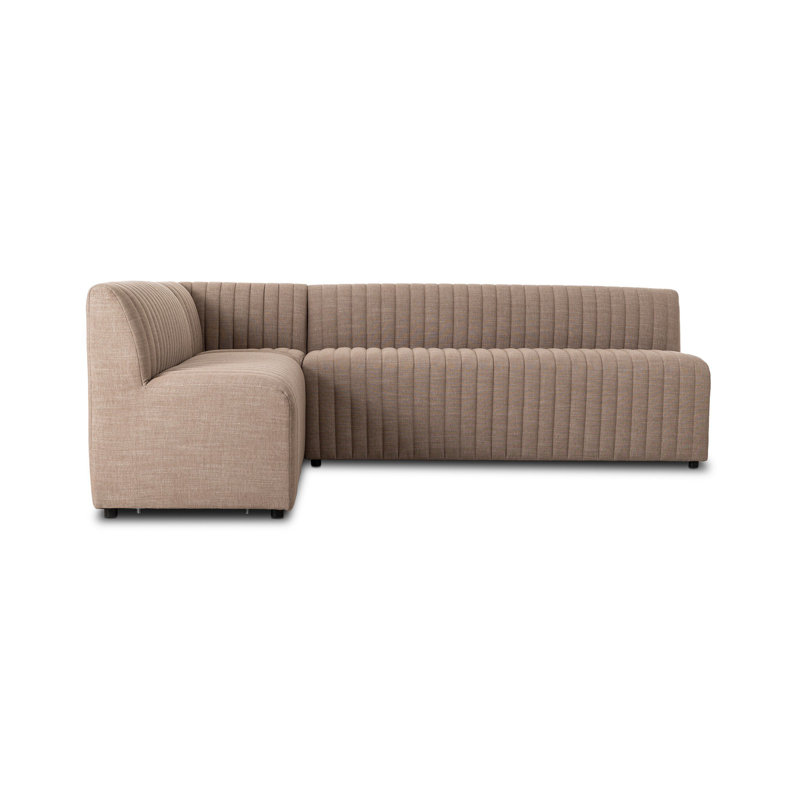 Canapé modulaire Brandt,  31.5" H x 91.5" W x 66.5" D, Polyester crème