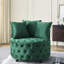 Chaise de salon en velours avec fonction pivotante, bouton, 3 coussins, mobile pour chaise d'hôtel, roues, rend plus confortable-1998908285