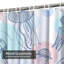 Rideau de douche transparent transparent, rideaux de douche pour la salle de bain avec 12 crochets-130014436