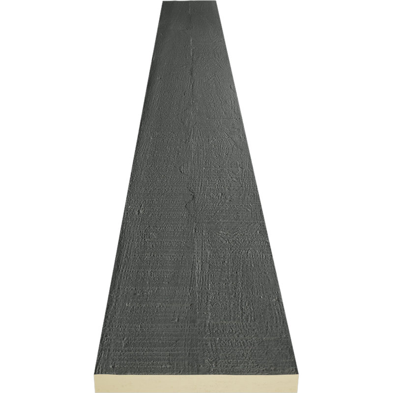 Slate Finish Rough Cedar Faux Wood Beam Plank, 6" x 96"