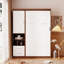 Lit escamotable simple de taille compacte, bois massif et bois aggloméré, conception moderne pour la maison