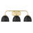 Ringwood 3-Light Steel Vanity Light with Dome Shades-177399381-177399380