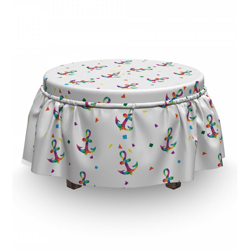 Box Cushion Ottoman Slipcover
