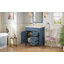 Meuble-lavabo de 30 po avec lavabo en céramique, petite armoire de salle de bain, armoire moderne avec 2 tiroirs et tablette réglable-121018268
