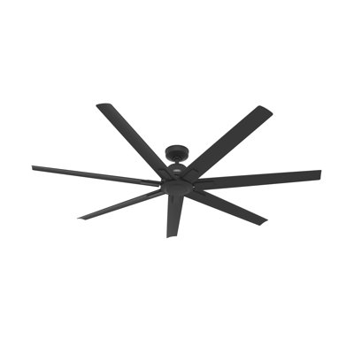 72" Downtown 7 - Blade ENERGY STAR Damp Rated Standard Ceiling Fan with Wall Control