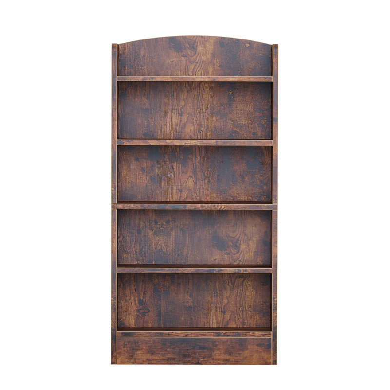 Bibliothèque moderne multifonctionnelle à 5 étagères en bois, Brun