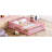 Bed, Floor Full Solid Wood Bed