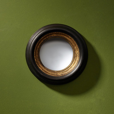Plevna Solid Wood Circle Wall Mirror