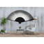 Adhésif mural noir et blanc ventilateur minimaliste minimaliste japonais-1490858921