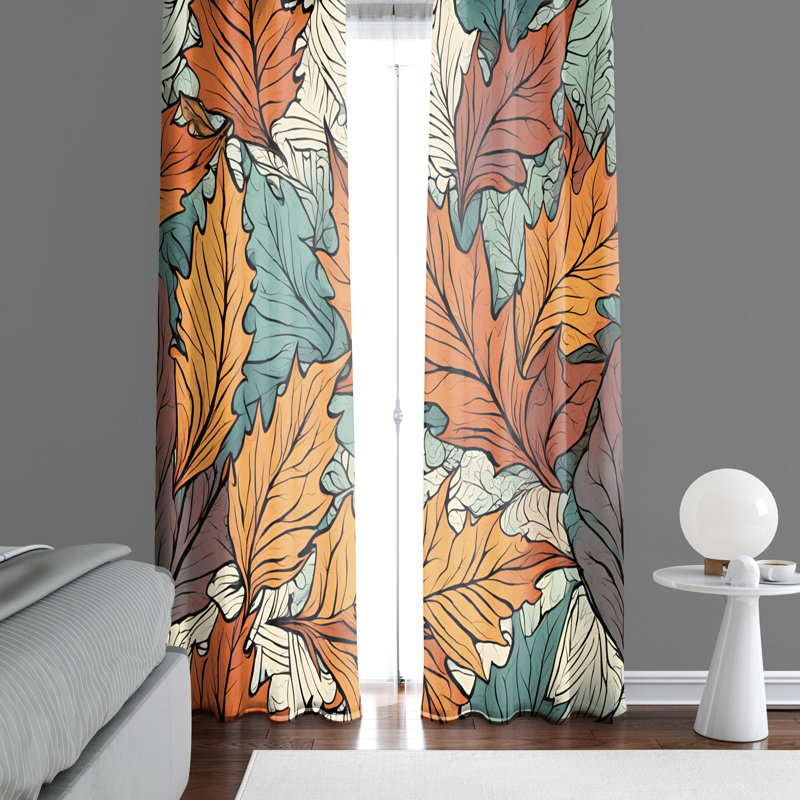 Paire de rideaux semi-transparents en polyester Aremi, L 20 po x L 52 po