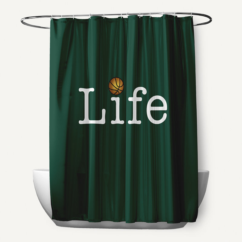 Rideau de douche simple Mablethorpe, Vert