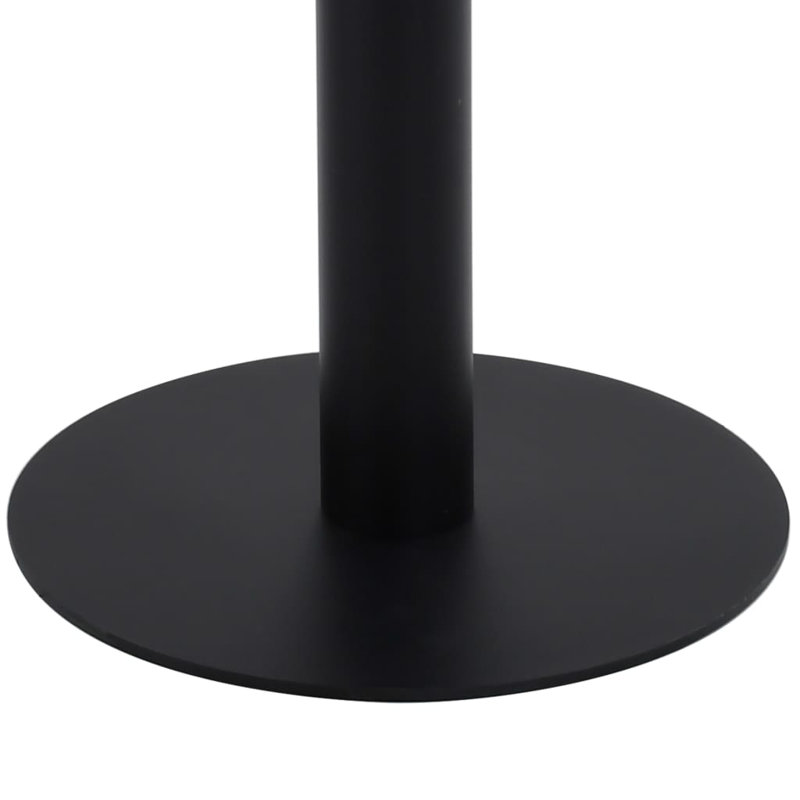 Table bistro Bistro, Noir, H 29,5 po x L 19,7 po x l 19,7 po, Brun foncé