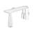 Nut-brown Straight Solid Wood Bar Table