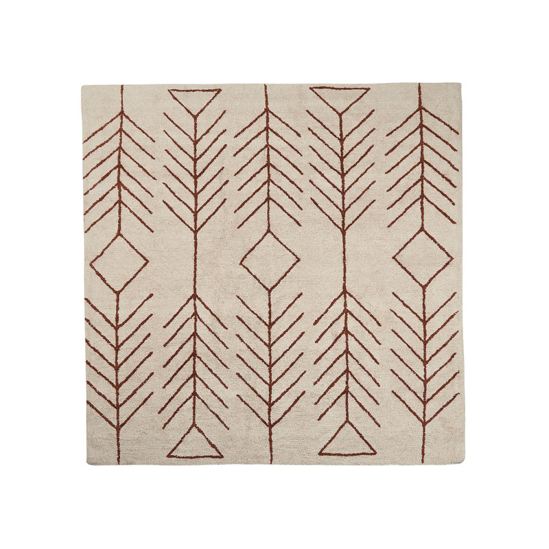 Winamac Geometric Cotton 200cm X 200cm Area Rug