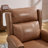 34.8"W Manual Recliner with Heat and 8-point Massage function, vintage design, with pockets-1767966237