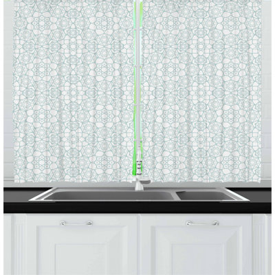 Geometric Tailored Kitchen Curtain