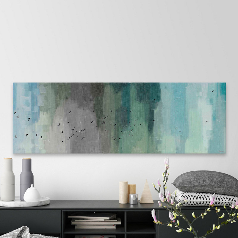 Dorchester 60" x 20" Abstract Canvas Wall Art