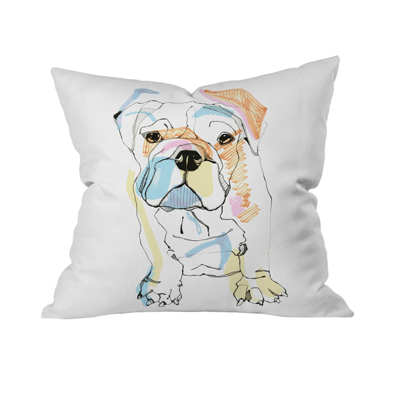 Coussin décoratif couleur bouledogue