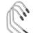  Open-Ended Pants Hangers, Non-Slip For Slacks, Jeans, Skirts