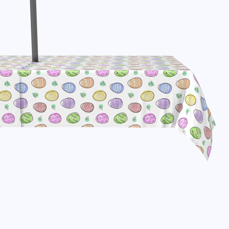 Gunner Geometric Easter Tablecloth, 104" x 60"