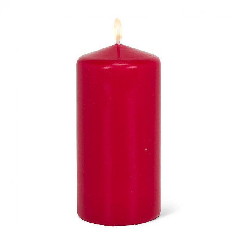 Classic Candle, 6" x 2.75" Pillar, Red