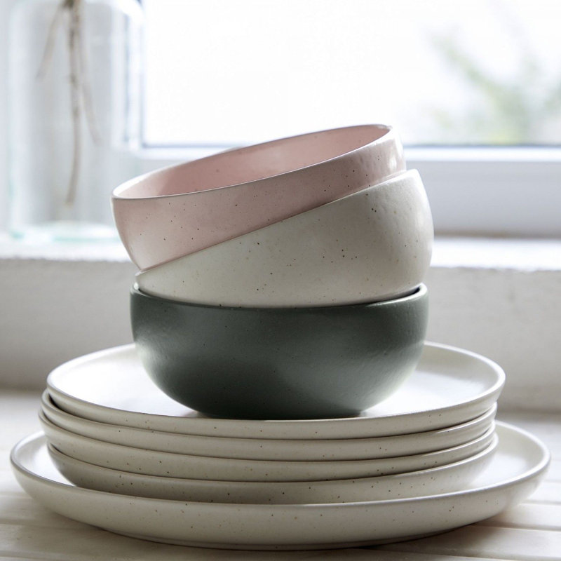 Casafina Pacifica Handmade Stoneware Dining Bowl, Vanilla
