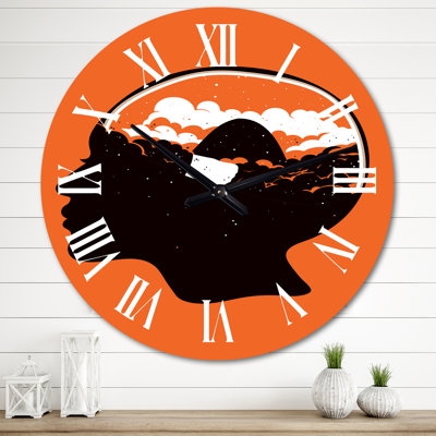Horloge murale moderne Mid-Century Imagination