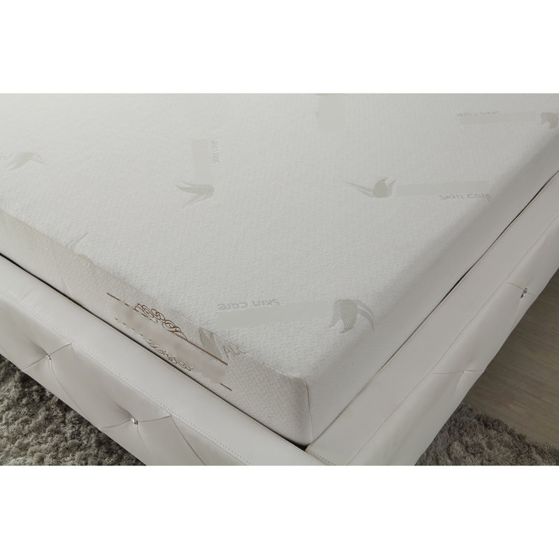 Matelas en mousse à mémoire de forme de 6 pouces pour lit simple, 3 couches de support à haute densité, housse refroidie à l'aloès, lit de rangement enroulable, mousse de soutien, tricot extensible pour plus de confort