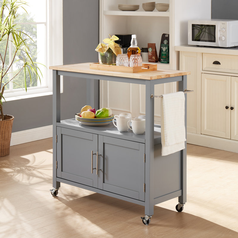 Penka Kitchen Cart, Gray