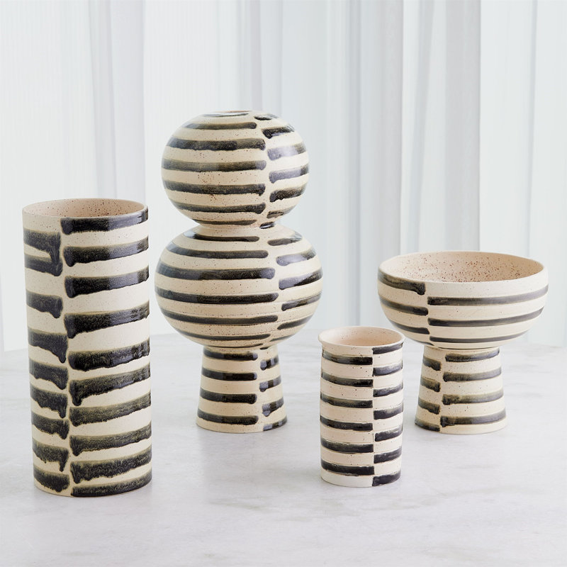 Jail Break Cylindrical Vase-Sm, 7.25" H x 4.5" W x 4.5" D