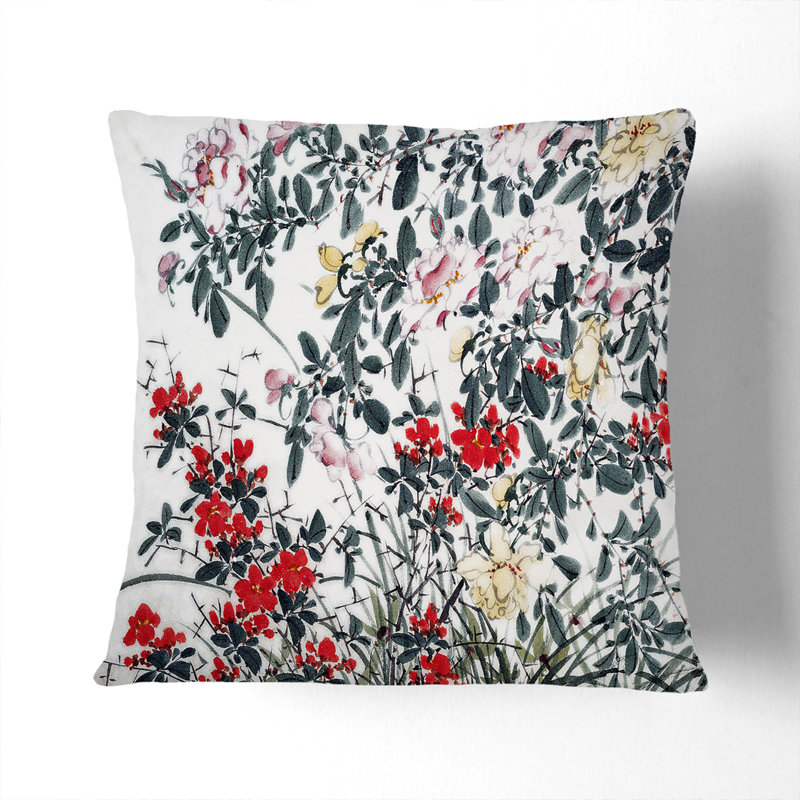 Square Throw Cushion, 55cm H x 55cm W x 20cm D, Black