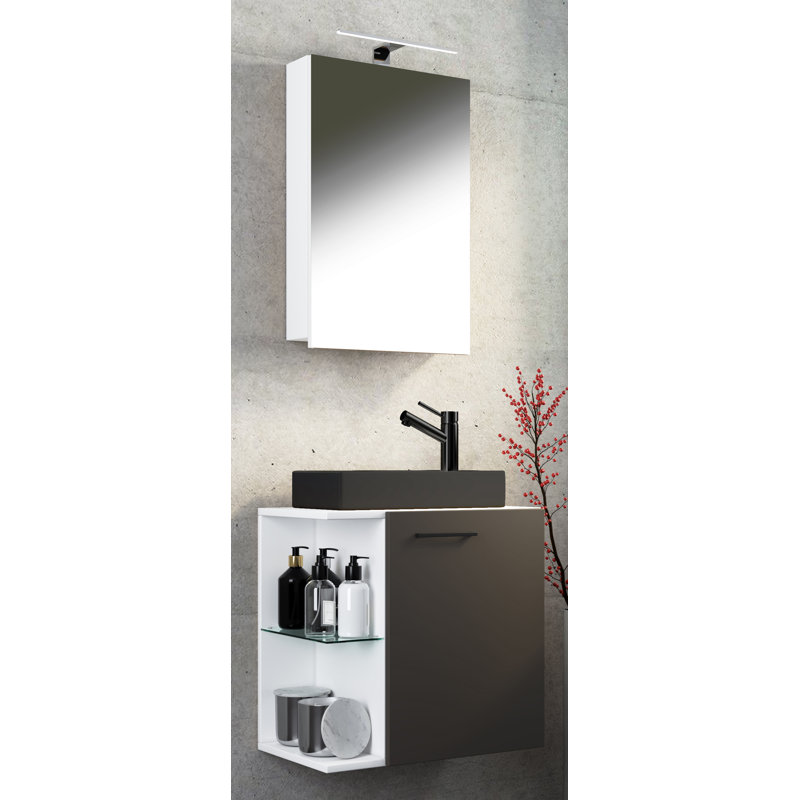 Rayniya Bathroom Furniture Suite, Black