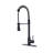 Commercial Modern Single Handle Spring High Arc Kitchen Faucet Brushed Nickel-117581029