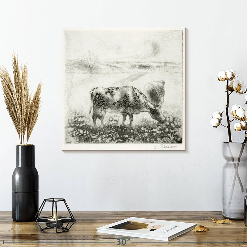 La Vache, 1885, H 16 po x l 16 po