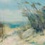 Reproduction d’art sur toile « dunes grass »-751033945